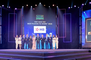 MB nhận giải thưởng Nơi làm việc tốt nhất Việt Nam năm 2023