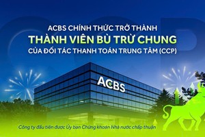 ACBS được Ủy ban Chứng khoán chấp thuận là thành viên bù trừ chung đầu tiên theo CCP