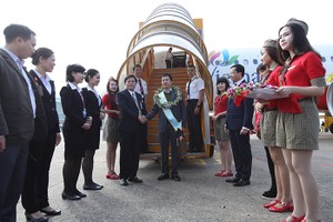 Cảng Hàng không Đà Nẵng đón hành khách thứ 5 triệu trên tàu bay Vietjet