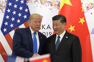 Tổng thống Mỹ Donald Trump và Chủ tich Trung Quốc Tập Cận Bình. Ảnh: AP.