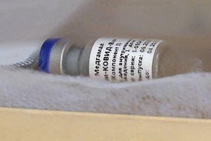 Vắc-xin phòng ngừa Covid-19 của Nga. Ảnh: Bộ Quốc phòng Nga.