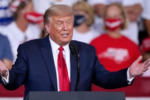 Tổng thống Mỹ Donlad Trump tại Bắc Carolina hôm 8/9. Ảnh: 