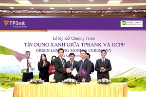 TPBank và GCPF ký kết hợp đồng cho vay tín dụng xanh 20 triệu USD