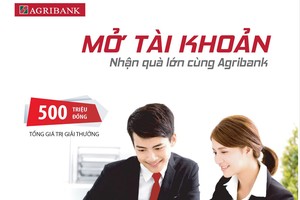 Nhận quà lớn khi mở tài khoản tại Agribank
