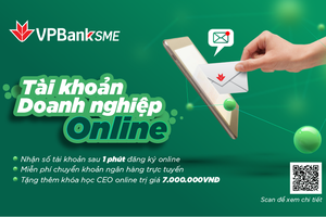 Mở tài khoản SME online chỉ trong 1 phút tại VPBank
