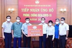 NHNN ủng hộ tỉnh Bắc Ninh và Bắc Giang phòng, chống dịch bệnh Covid-19