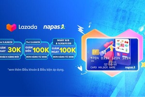 Ngập tràn ưu đãi trên Lazada với thẻ nội địa NAPAS