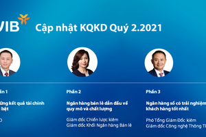 Các phần chia sẻ của VIB tại buổi gặp gỡ trực tuyến