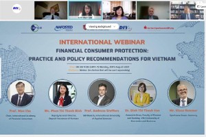Bảo hiểm tiền gửi Việt Nam đồng tổ chức Hội thảo quốc tế trực tuyến về bảo vệ người tiêu dùng tài chính
