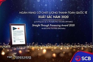 Đây là năm thứ 3 liên tiếp SCB xuất sắc nhận được giải thưởng uy tín này.