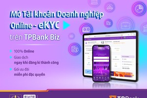 TPBank ra mắt tính năng mở tài khoản online cho khách hàng doanh nghiệp