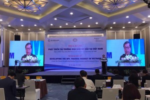 Ông Nguyễn Kim Anh, Phó Thống đốc Ngân hàng Nhà nước Việt Nam phát biểu tại sự kiện