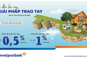 LPBank triển khai chương trình ưu đãi lãi suất cho khách hàng vay vốn hạn mức 15.000 tỷ đồng với mức lãi suất giảm từ 0,5 - 1%.