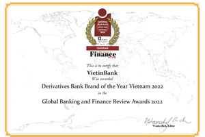 VietinBank: Ngân hàng tiêu biểu về cung ứng sản phẩm phái sinh tại Việt Nam năm 2022