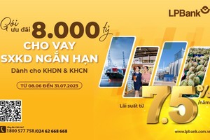 LPBank xây dựng chính sách ưu đãi giảm lãi suất cho vay hạn mức 5.000 tỷ đồng đối với khách hàng doanh nghiệp và 3.000 tỷ đồng đối với khách hàng cá nhân.