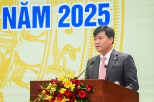 Ông Phạm Toàn Vượng, Tổng Giám đốc Agribank phát biểu tại Hội nghị.