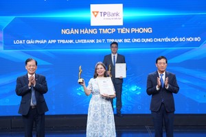 TPBank (TPB) được vinh danh chuyển đổi số xuất sắc, ghi dấu nỗ lực bền bỉ trên hành trình chuyển đổi số