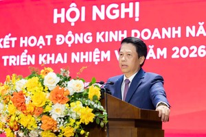 Ông Phạm Tiến Dũng - Ủy viên Ban Thường vụ Đảng ủy, Phó Thống đốc Ngân hàng Nhà nước dự và phát biểu chỉ đạo Hội nghị
