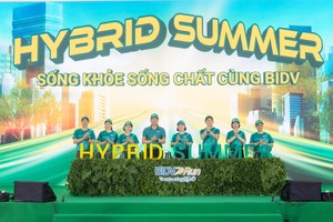 Đại diện Lãnh đạo BIDV và khách mời khởi động chiến dịch Hybrid Summer và giải chạy BIDV Run - Vì cuộc sống Xanh 2026