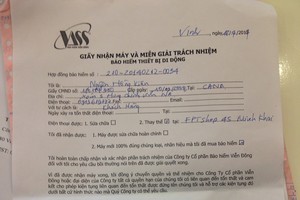 Vụ khách hàng tố VASS gây khó: Khách hàng đã được bồi thường bảo hiểm