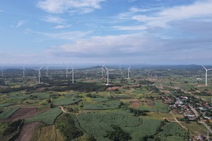 Dự án nhà máy điện gió Chơ Long – Gia Lai (Ảnh: Sưu tầm)