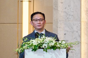 Ông Joseph Low, Chủ tịch Keppel Land Việt Nam trình bày tham luận tại Hội nghị (Ảnh: M.Minh)