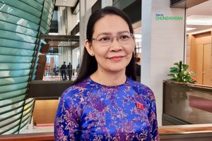 ĐBQH Huỳnh Thị Ánh Sương, Phó Trưởng đoàn chuyên trách đoàn ĐBQH tỉnh Quảng Ngãi - Ảnh: M.Minh