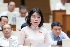 Đại biểu Nguyễn Thị Ngọc Xuân (đoàn Bình Dương) đề nghị Chính phủ có báo cáo chuyên đề về cải cách hành chính trình Quốc hội hàng năm.