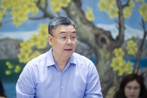 Ông Lê Mạnh Cường - Phó tổng giám đốc Tập đoàn Dầu khí Việt Nam (PVN) phát biểu tại Toạ đàm sáng 15/10.