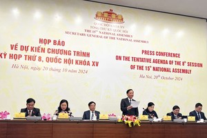 Quốc hội tổ chức họp báo thông tin về Kỳ họp thứ 8 Quốc hội khoá XV vào chiều 20/10