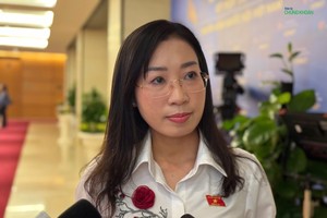 Đại biểu Hoàng Thị Thanh Thuý, Phó Trưởng Đoàn chuyên trách Đoàn ĐBQH tỉnh Tây Ninh (Ảnh: M.Minh)