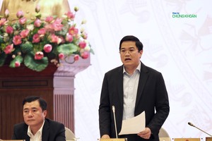 Thứ trưởng Bộ Kế hoạch và Đầu tư Nguyễn Đức Tâm thông tin tại buổi họp báo chiều 8/1 (Ảnh: M.Minh)