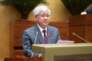 Chủ tịch Ủy ban Trung ương Mặt trận Tổ quốc Việt Nam Đỗ Văn Chiến (Ảnh: Quốc hội)