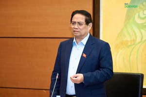 Thủ tướng Chính phủ Phạm Minh Chính phát biểu chỉ đạo tại họp tổ Quốc hội sáng 23/5 (Ảnh: M.Minh)