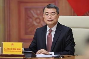 Thủ tướng Chính phủ Lê Minh Hưng tại buổi tiếp đoàn doanh nghiệp Hoa Kỳ chiều 16/4 tại Hà Nội