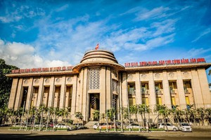 Trụ sở Ngân hàng Nhà nước Việt Nam tại 49 Lý Thái Tổ, phường Hoàn Kiếm, TP Hà Nội.