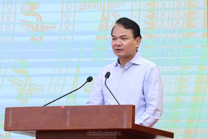 Bộ trưởng - Chủ nhiệm Văn phòng Chính phủ Đặng Xuân Phong thông tin tại buổi Họp báo Chính phủ trưa 3/10/2026.