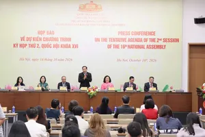 Quốc hội tổ chức họp báo chiều 16/10 thông tin về Kỳ họp thứ 2 