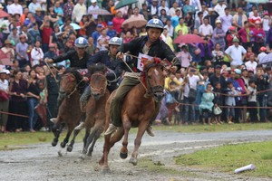 Thủy chiến đua ngựa có một không hai trên cao nguyên Bắc Hà