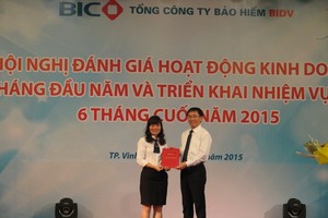 Bà Lại Ngân Giang, Giám đốc Ban Tài chính Kế toán BIC, giữ chức vụ Kế toán trưởng của BIC kể từ ngày 1/7/2015