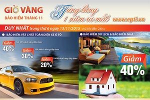 PTI giảm đến 15 triệu đồng trong “Giờ vàng Bảo hiểm“