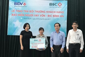 BIC bồi thường 82 triệu đồng cho khách hàng vay vốn tại BIDV Ninh Thuận