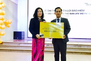 Sun Life Việt Nam chi trả hơn 450 triệu đồng quyền lợi bảo hiểm bệnh hiểm nghèo cho khách hàng 