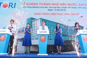 Satori khánh thành nhà máy sản xuất nước uống tinh khiết