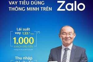 Ngân hàng Shinhan cho vay tiêu dùng trên Zalo, lãi suất chỉ từ 1,33%-2,4%