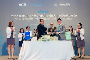 Manulife Việt Nam hợp tác phân phối bảo hiểm qua ngân hàng với ACB