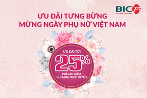 BIC ưu đãi tới 25% phí bảo hiểm nhân ngày Phụ nữ Việt Nam