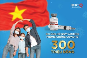 BIC ủng hộ 300 triệu đồng cho Quỹ vắc-xin phòng COVID-19