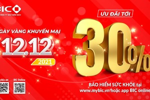 BIC giảm tới 30% phí bảo hiểm sức khỏe trực tuyến