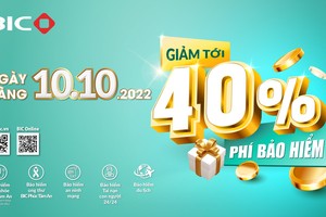 Ngày vàng 10.10.2022: BIC giảm tới 40% phí bảo hiểm